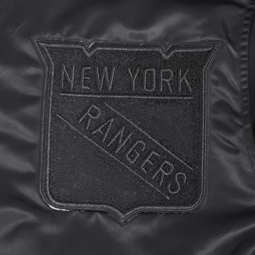 Image of Pro Standard NHL mens Mens Nhl Classic Triple Black Satin Jacket