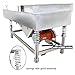 TECHTONGDA Straight Vibrating Sieve Screen Shaker Electric Linear Sifter Machine Stainless Steel One Layer One Motor 11.8 * 29.5inch Screen Size with 2 * 20mm Long Strip Hole Mesh 110V