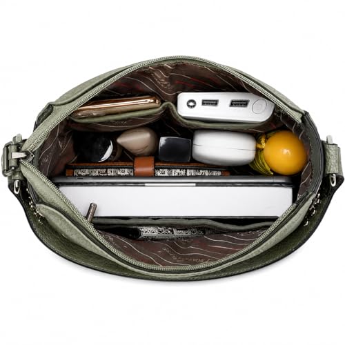 Montana West Torba hobo dla kobiet torebka crossbody i torebki damskie eleganckie torby na ramię, Czarny, zielony, L, Współczesny