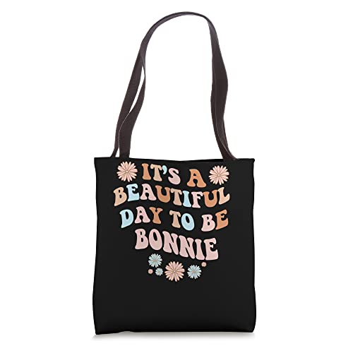 Bolso tote personalizado con nombre BONNIE: 'Beautiful Day' para cumpleaños miniatura 1