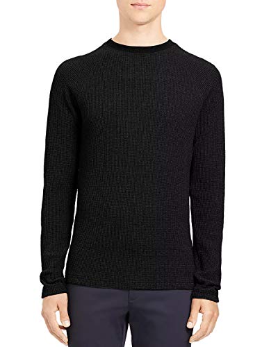 Theory Mens Karlsson Cotton Cashmere Knit Raglan Sleeve Crewneck Sweater,