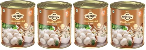 Image of Birla Morton Mushrooms in Brine 800 Gm Pack of 4