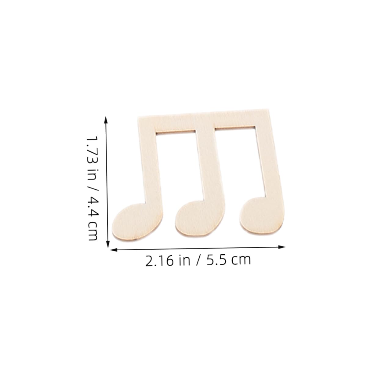 100piezas Notas Musicales De Madera Sin Terminar Manualidades Notas Musicales De Decoración Para Fiestas Diy Recortes De Música Para Manualidades Infantiles