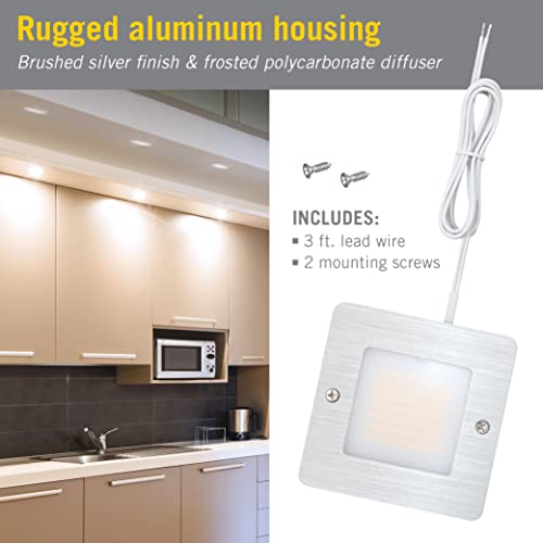 Image of Armacost Lighting Square Low Profile Under Cabinet LED Puck Light 2700K 218211