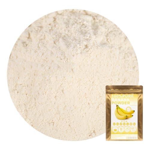 Plant Gift 100% Pure Banana Powder 100G/3.25oz 香蕉粉, Nicht-GVO-Pulver, keine Füllstoffe, keine Zusatzstoffe, natürliches Bananenmehl, bester Geschmack für Smoothies, Getränke, Kaffee und Backen