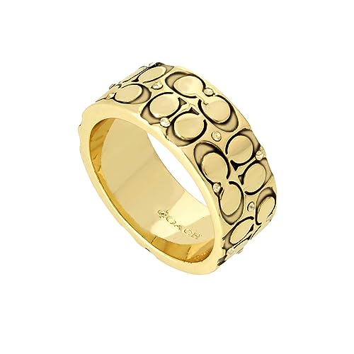 Coach Women's Signature Logo Quilted Band Ring2