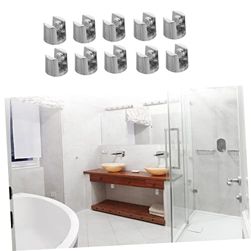 Image of DOITOOL 20pcs Clamp Bracket Rustproof Holder for Mirrors Pictures Easy Installation for Bathroom Living Room Use