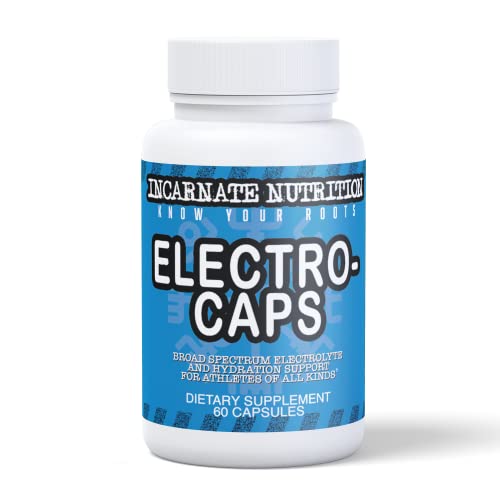 Electrolyte Salt Pills - 60 Capsules - Rapid Hydration, Exercise Performance & Fasting Salts - Broad Spectrum, Buffered Electrolyte Capsules To Reduce Cramps - Keto Salt Pills With Electrolytes #TOP22