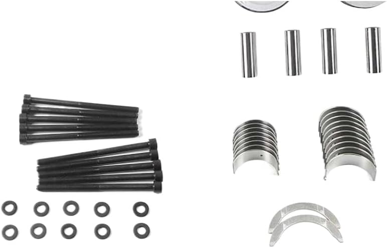 G4KE Engine Rebuild Overhaul Gasket Seals Kit With Pistons And Rings Bearings Head Bolts Compatible With 2007-2020 Tucson Optima 2.4L