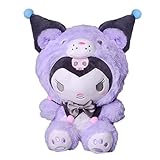 Veakeqe My Melody Plush Toys, 9 inch Kuromi Plush Dolls, Cartoon Soft Stuffed Animals, My Melody Cin