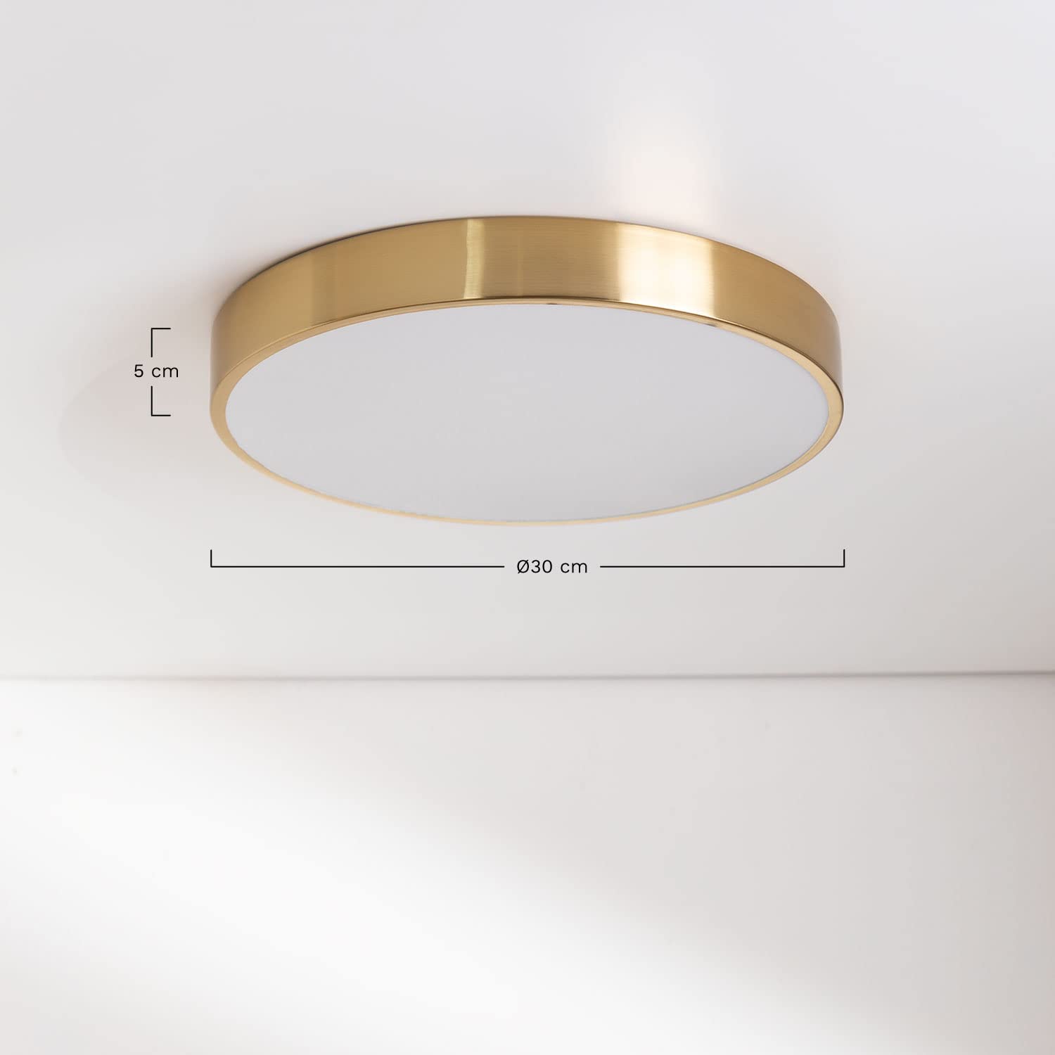 SKLUM Lampa sufitowa LED (Ř30 cm) Piercy