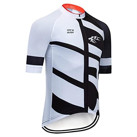 Mens Classic Cycling Jersey Cycling Suits Set Cycling Jersey,Short Sleeves With Bib Shorts Breathable Quick Drying for Cycling MTB Jogging- Support Mixed Size (PC5,XS) Cover