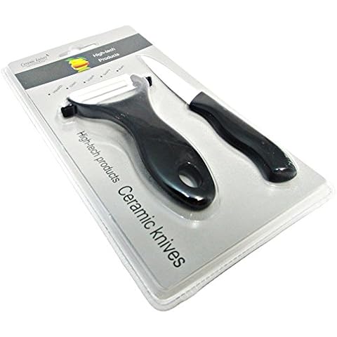 Ceramic Knife and Ceramic Vegetable Peeler Set - Black - New in Packaging! Cover