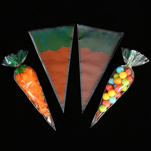 Totelux 50 Pcs Carrot Pattern Candy Bags