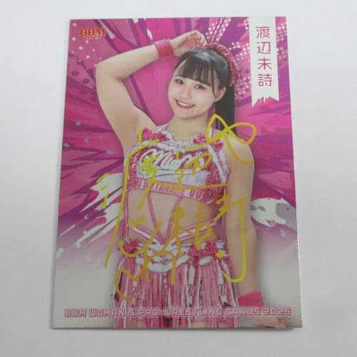 BBM女子プロレスカード2025■金箔サイン入りキラパラレルカード■154/渡辺未詩のサムネイル