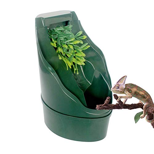cuckoo-X Reptile Chargeur Automatique de Distributeur de Circulation de l'eau, de l'eau Potable Pompe de Fontaine avec aménagement paysager (Adaptateur de prise standard européen surdoué)