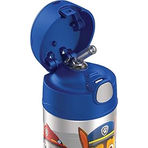 THERMOS-FUNTAINER-12-Ounce-Stainless-Steel-Vacuum-Insulated-Kids-Straw-Bottle-Paw-Patrol