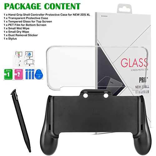 Gorliskl Hand Grip Handle Holder Case Bracket For Nintendo 2Ds Xl With 1 Stylus And 1 Clear Case & 1 Screen Protector thumb #3