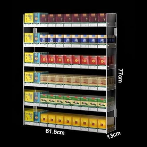 Exhibidor de cigarrillos rectangular para mostradores de estancos y tiendas 3
