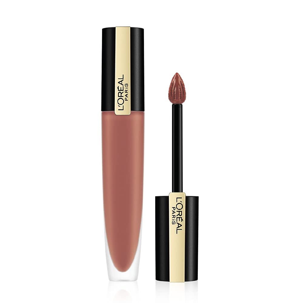 L'Oréal Paris Lipstick, Liquid Format with Matte Finish, Oil-In-Water Formula, Breathable and Lightweight Feel, Non-Flaking, Colour: 150 I Dominate, 7ml