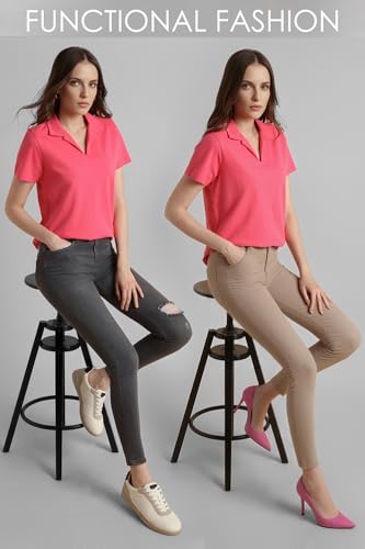 Image of Van Heusen Women's Solid Regular Fit T-Shirt