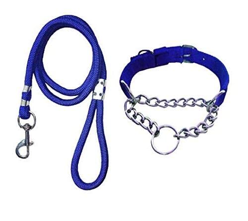 Hundur Store Dog Belt Combo of Choke Collar with Rope in Blue Color for Medium Dog (B09ZF8K59J) Amazon Price History, Amazon Price Tracker