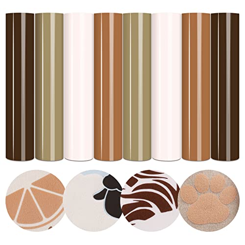 Tintnut Skin Tone Puff Vinyl Heat Transfer - 8 Sheets 12 x 10 inches...