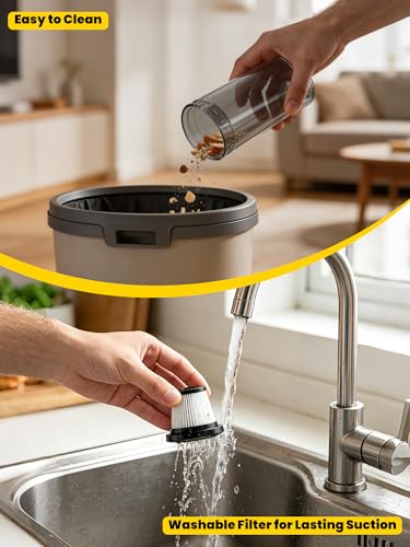Cordless Car Vacuum Cleaner Compatible with Dewalt 20V MAX Batteries, Portable Handheld Vacuum for Pet Hair & Sand, Capable of Quick Vehicle Interior & Garage Cleanup, (Battery Not Included) by Aenkuto - Used condition - Image 12
