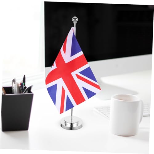 Drapeau de table britannique bureau décorations petit tissu 3 pièces