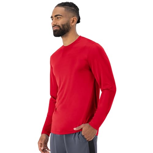 Hanes Men's Long Sleeve Cool Dri T-Shirt UPF 50+, XX-Large, 2 Pack ,Deep Red by Hanes - Used condition - Image 5