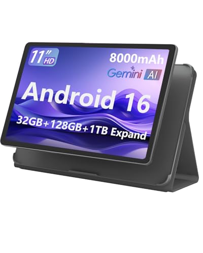 11-inch Android 16 Tablet, 32GB RAM + 128GB ROM (1TB Expand), T7280 Octa-Core 2.2GHz Processor, 90Hz...