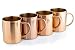 Teikis (4 Pack) 16 Oz Moscow Mule Copper Mugs
