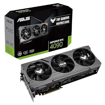 ASUS Placa gráfica para jogos TUF GeForce RTX® 4090 OC Edition (PCIe 4.0, 24GB GDDR6X, HDMI 2.1a, DisplayPort 1.4a)