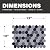 Glass Tile Love™ (Black and Gray Mix) 100% Recycled Glass Tile, Showers, Walls, Floors, Backsplashes, Pools, Interior/Exterior, Style: Hex, 9 Sheets, 10.76 sq ft