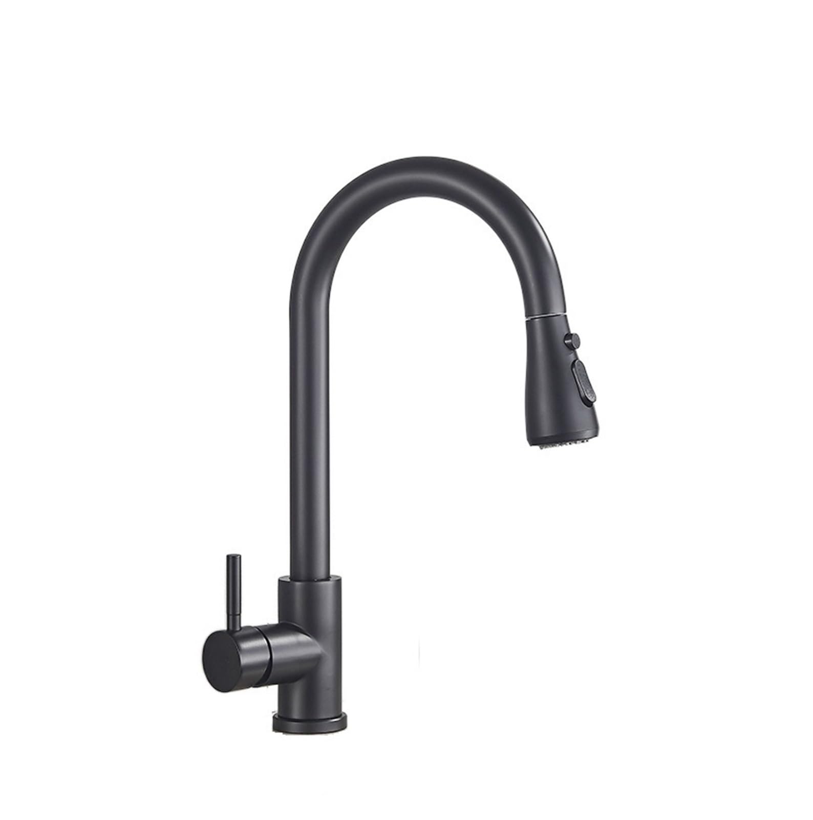 Robinet de cuisine noir mat mitigeur évier douchette extractible eau chaude