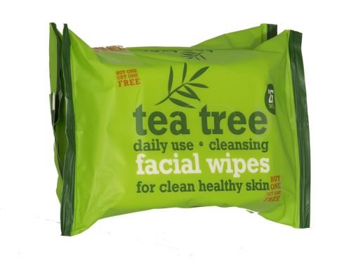 Tea Tree Daily Cleasing Facial Wipes For Clean & Healthy Skin (TWIN PACK) TWELVE PACK, 25 count (Pack of 2) - Image 2