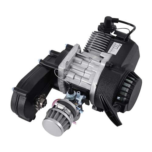 H-YEEU 49cc 50cc 2-Takt Engine Motor Dirt Bike Cross Pocket Bike Dirt Bike Mini ATV Quad Getriebe Vergaser