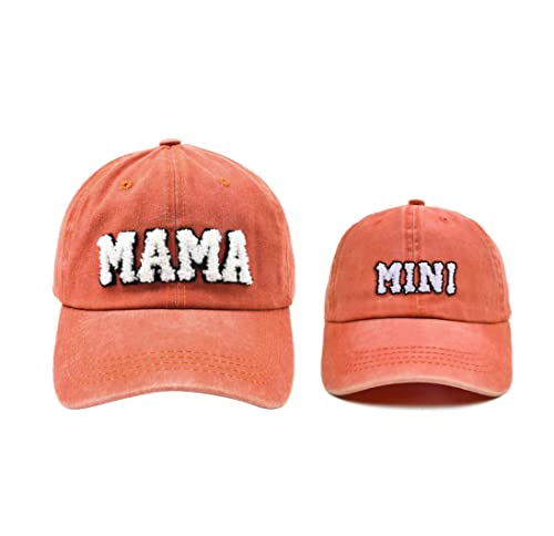 2PCS Family Hat Set - Mama & Mini Retro Baseball Cap - Snap Cap - Mother's Day