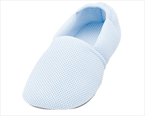 介護シューズ あゆみ エスパドメッシュ 室内用 ブルー LLサイズ(25.0~26.0cm) 足囲3E相当 片足(右足)