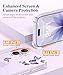 GVIEWIN for iPhone 17 Case, with Screen Protector+Camera Lens Protector, [NonYellowing] Clear Floral Slim Shockproof Protective Hard PC Back Women Phone Case for iPhone 17 6.3