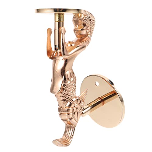 Home Decor 5Pcs Mermaid Candle Holder Metal Candle Holder Candle Sconces Gold Candelabra Candle Mermaid Statue Zinc Alloy Vintage Decor #TOP5