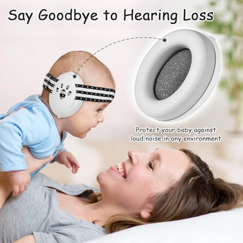 Image of Baby Ear Muffs Noise Protection for Infants & Toddlers to 1-48 Months,Adjustable, Lightweight,Foldable Noise Cancelling Headphones