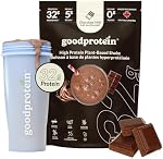 Good Protein – 32g Protein, Élevé Protein Poudre, 100% Naturel, non OGM, sans produits laitiers, gluten & Sans soja et sans sucre ajouté. Protein Secouer (Lait de chocolat, 470 g)
