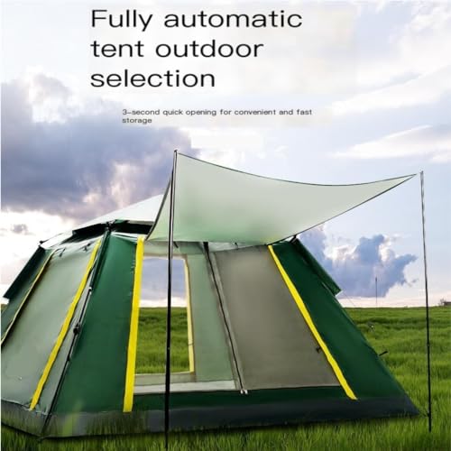 Carpa portátil doble capa resistente al viento y agua miniatura 3