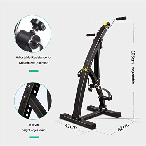 Image of Portable Pedal Exercise Electric Pedal Mini Rehabilitation Machine Pedal Exerciser with LCD Monitor, Elderly Exercise Biker for Upper and Lower Limbs Rehabilitation Trainer Adjustm