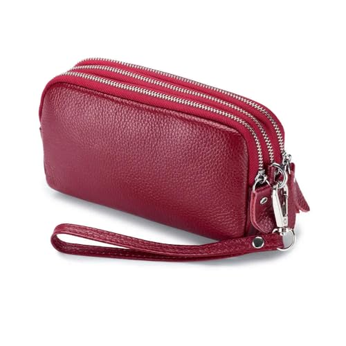 Portable Long Wallet Leather Card Large Capacity Zipper Coin Purse Multi Organizer Bag Women Handbag Clutch