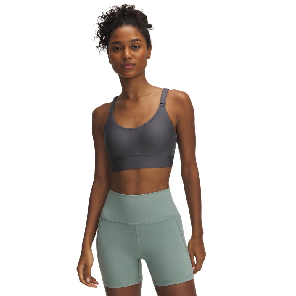 Under Armour Women's Armour Mid Heathered Sports Bra