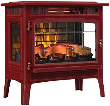 Duraflame Electric Infrared Quartz Fireplace Stove with 3D Flame Effect, Cinnamon