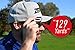 GolfBuddy AIM V10 Golf Navigation GPS Tracker Voice Rangefinders for Hat, Accuracy Distance Talking Bluetooth Wireless Laser Range Finder, Water Resistant Hunting Accessories for Golfers, Chrome