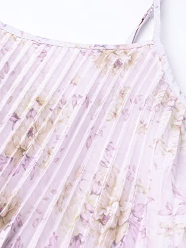 Image of Sassafras Women Floral Strappy Pleated Maxi Dress